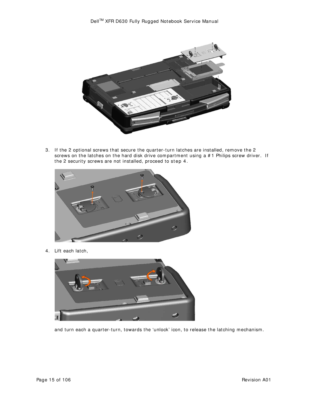 Dell XFR D630 service manual Revision A01 