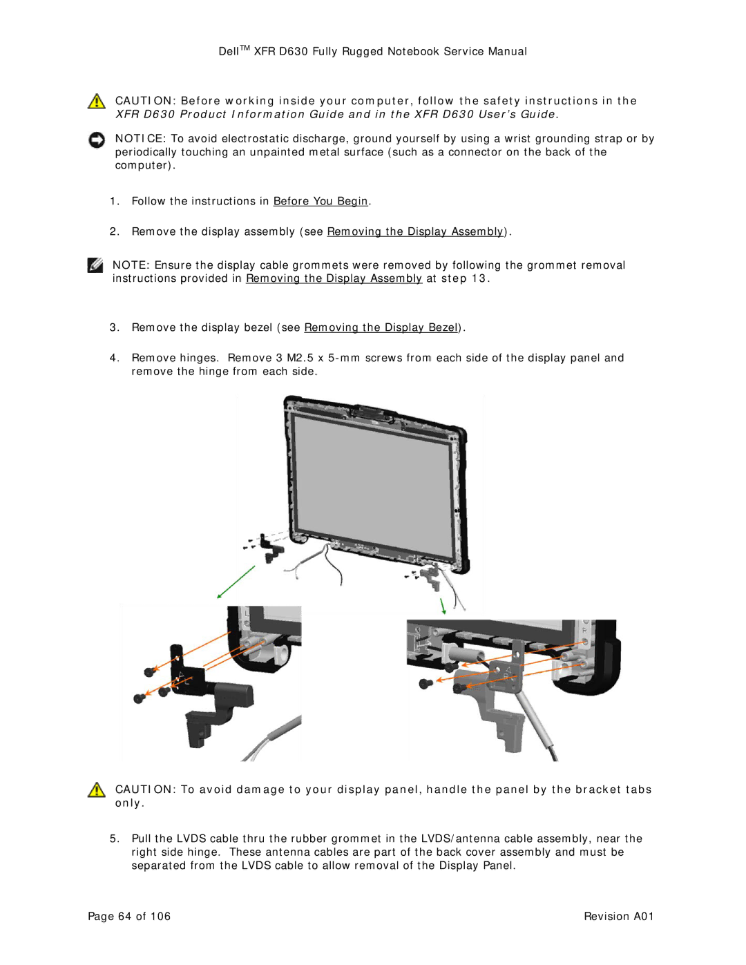 Dell XFR D630 service manual Revision A01 