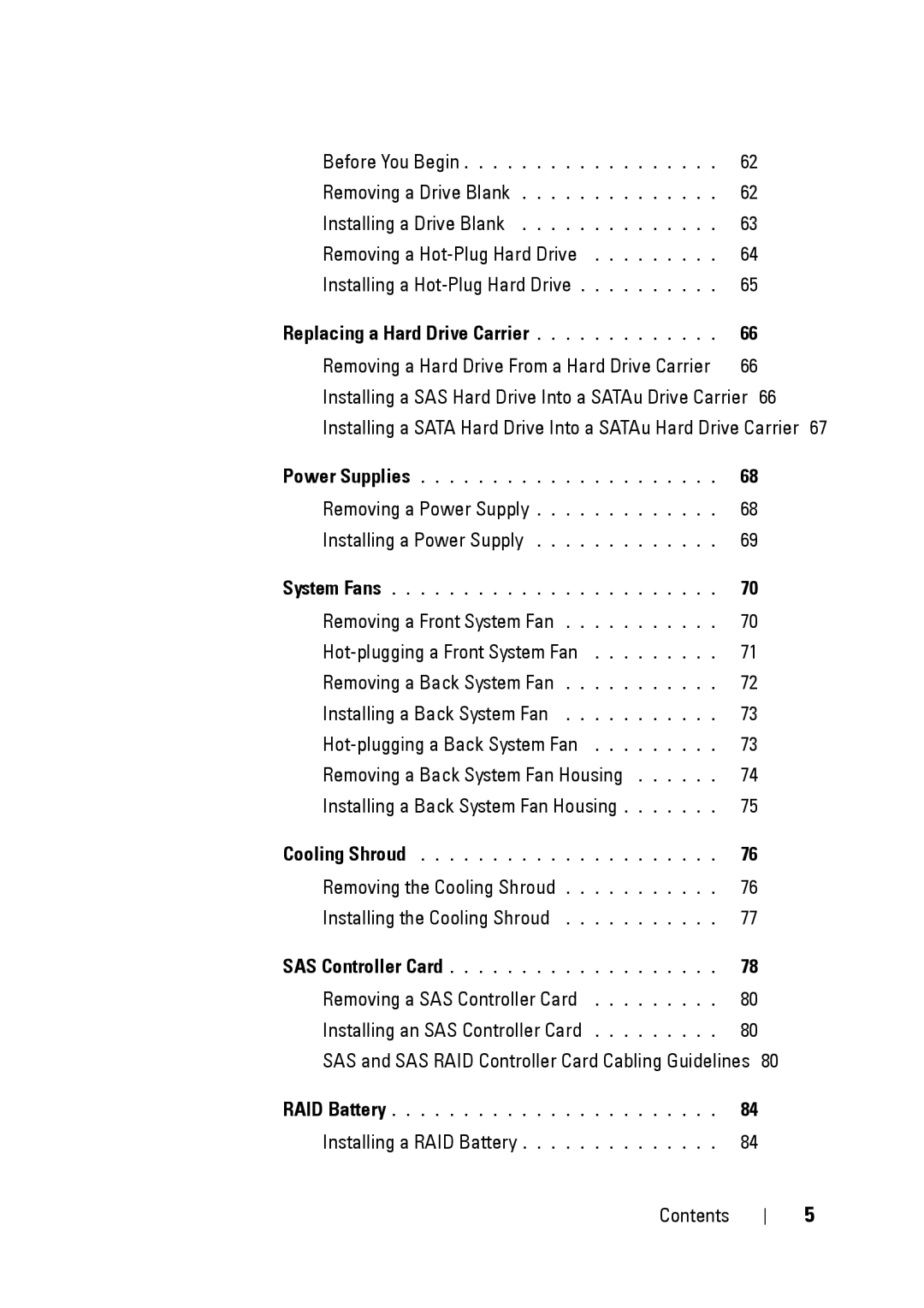 Dell XK946 manual Replacing a Hard Drive Carrier 