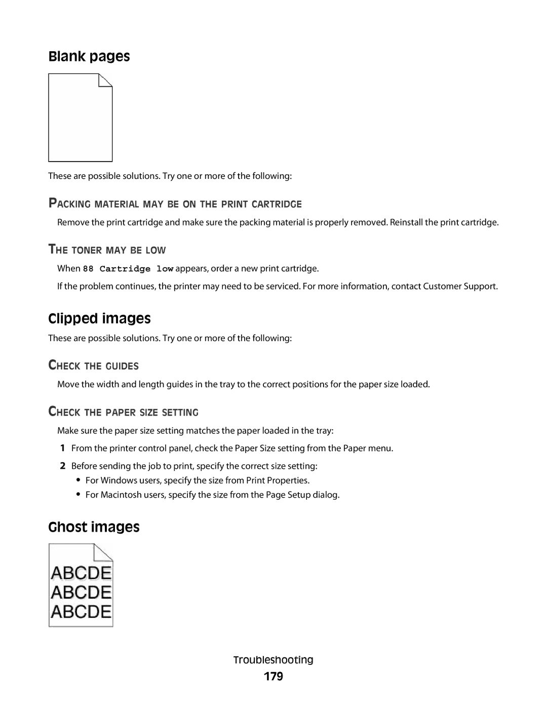 Dell md1, xn2, n01, n03, mn1, gm1, gd2, n02, dn1, 5530, gd1, dn3, dn2, d03, 4864, 41A, 23A Blank pages, Clipped images, Ghost images, 179 