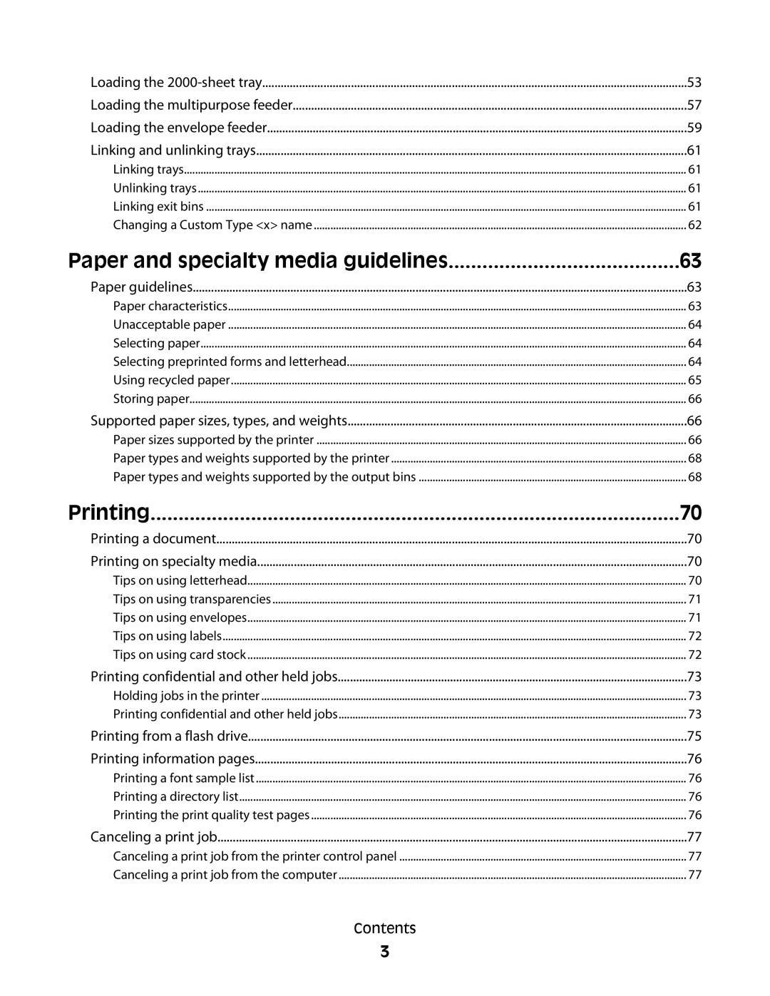 Dell mn1, xn2, n01, n03, md1, gm1, gd2, n02, dn1, 5530, gd1, dn3, dn2, d03, 4864, 41A, 23A, 21A, 4552 Paper and specialty media guidelines 