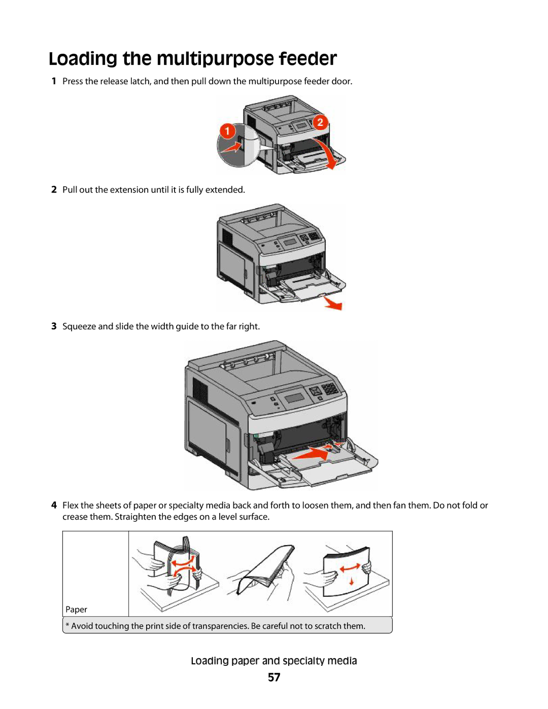 Dell n02, xn2, n01, n03, mn1, md1, gm1, gd2, dn1, 5530, gd1, dn3, dn2, d03, 4864, 41A, 23A, 21A, 4552, 43A Loading the multipurpose feeder 