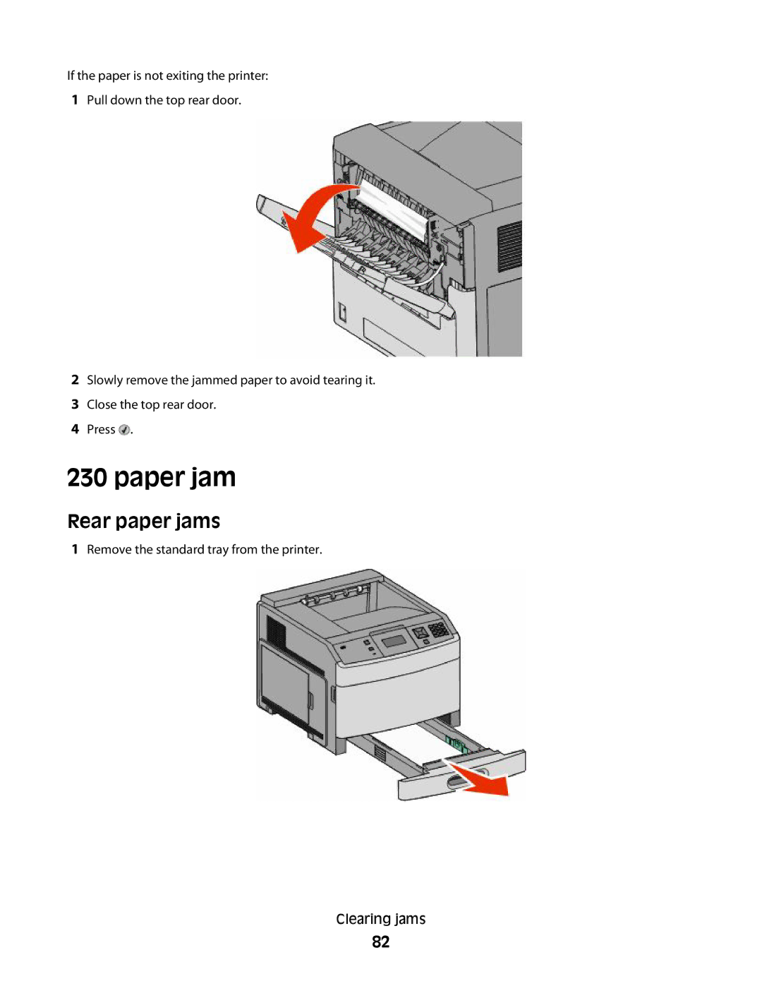 Dell n02, xn2, n01, n03, mn1, md1, gm1, gd2, dn1, 5530, gd1, dn3, dn2, d03, 4864, 41A, 23A, 21A, 4552, 43A, 4062 Paper jam, Rear paper jams 