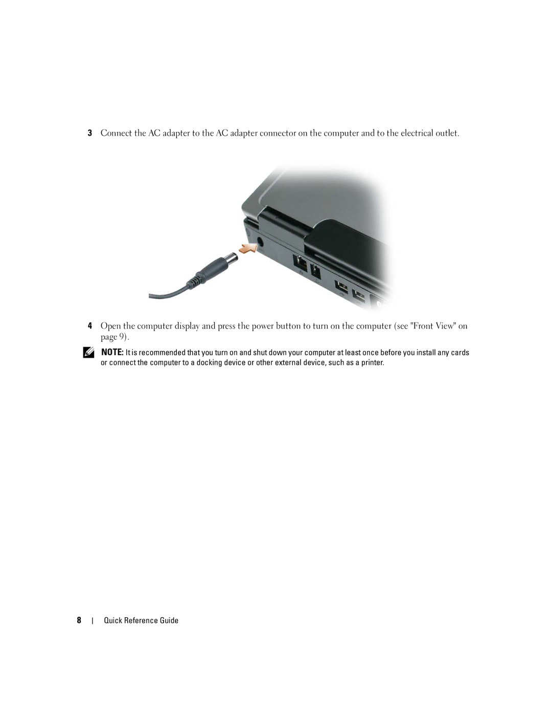 Dell XP065 manual Quick Reference Guide 