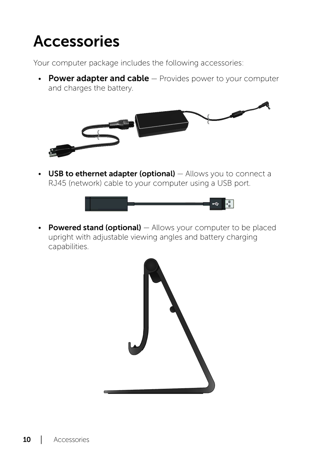 Dell XPS 18 user manual Accessories 