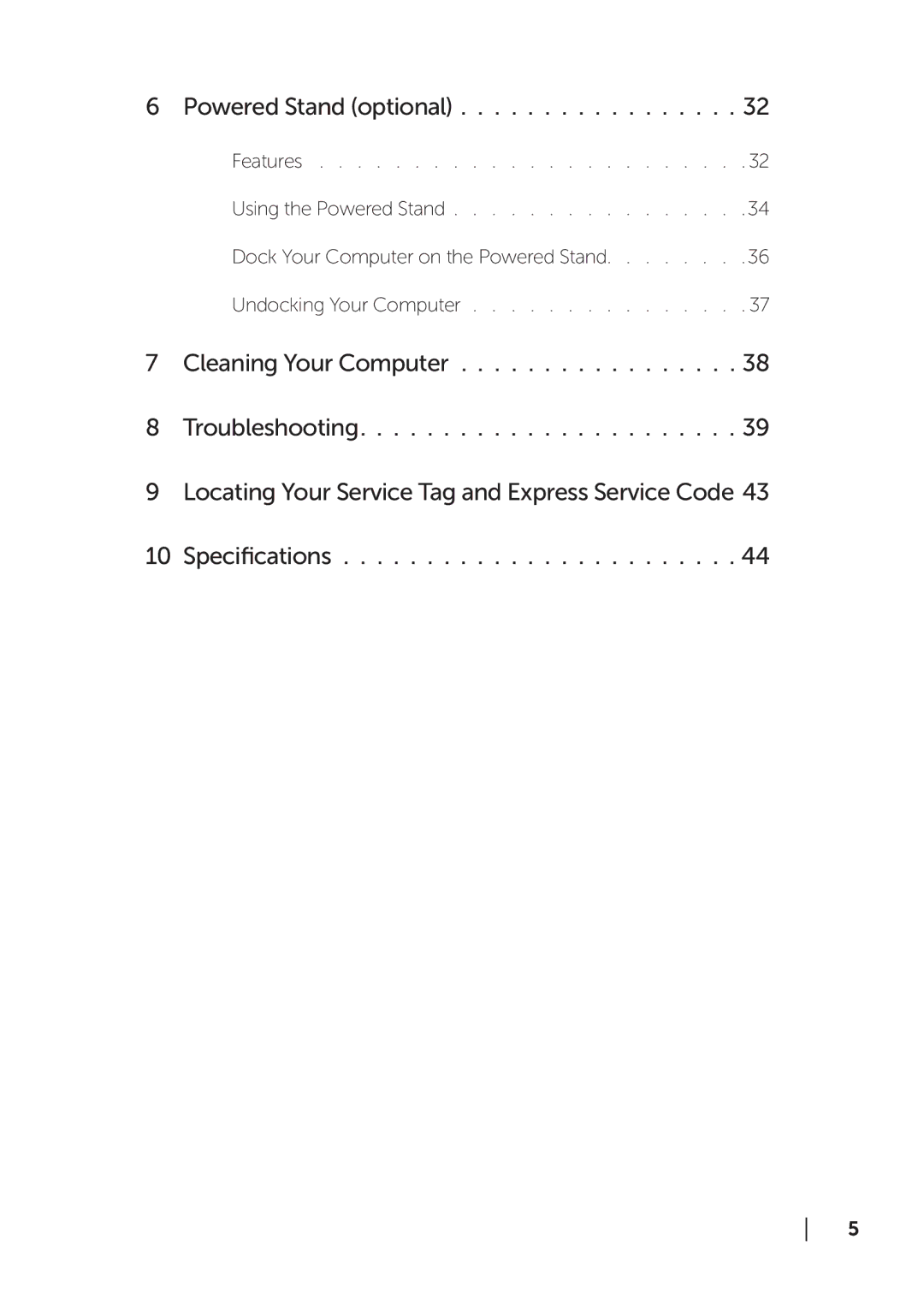 Dell XPS 18 user manual Powered Stand optional 