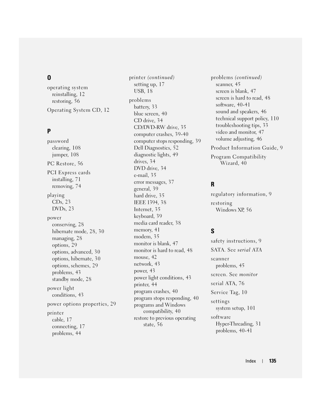 Dell XPS 210 manual 135 