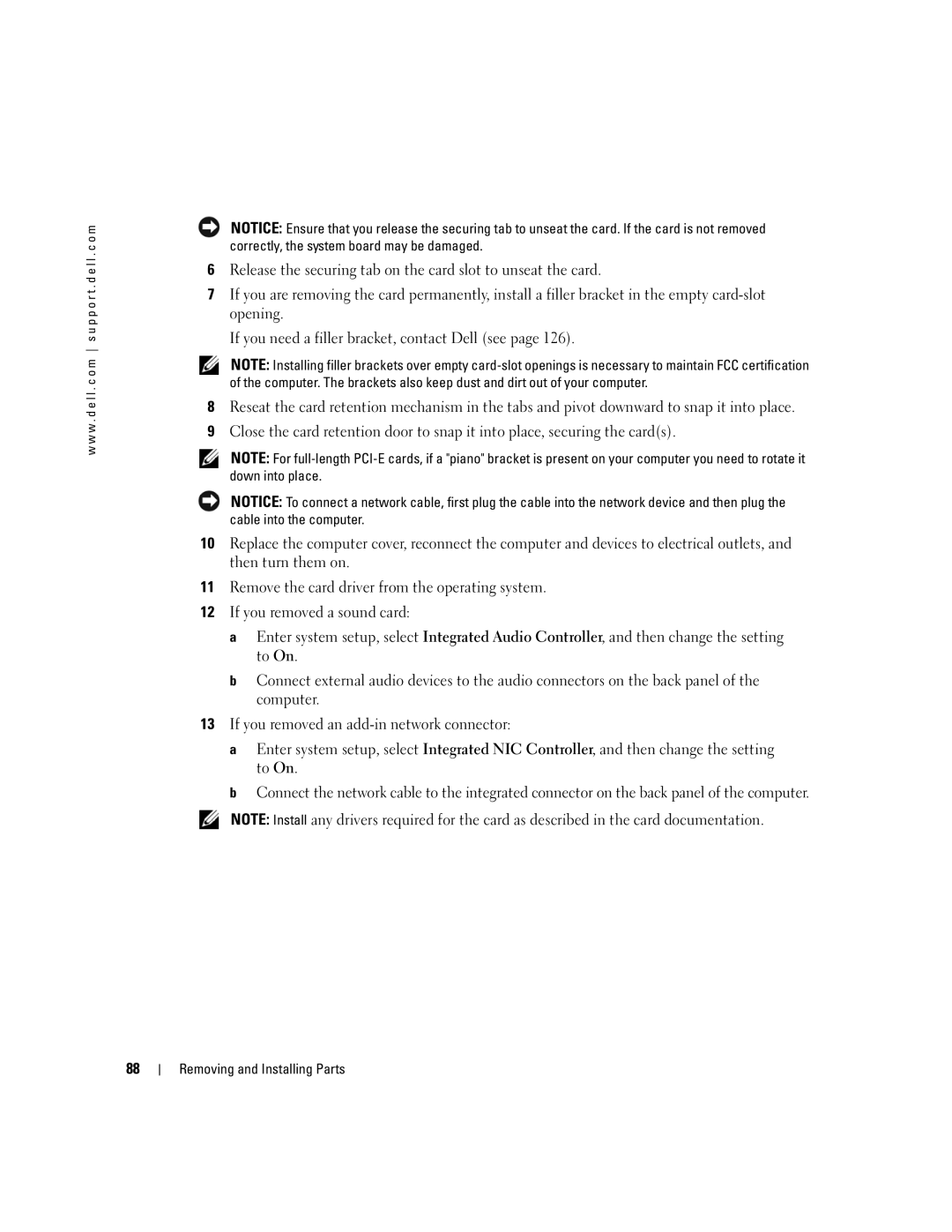 Dell XPS 400 owner manual Removing and Installing Parts 