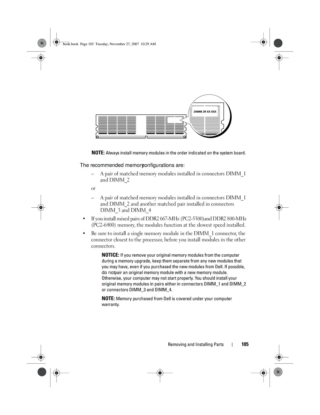 Dell XPS 420 owner manual 105 