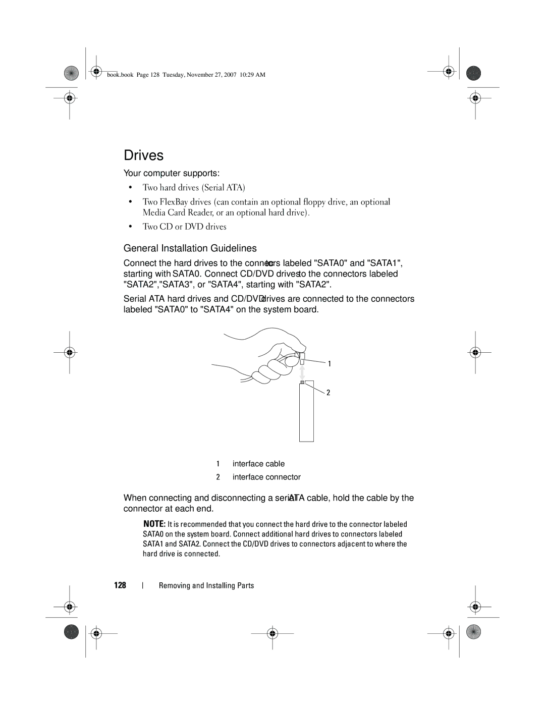 Dell XPS 420 owner manual Drives, General Installation Guidelines 