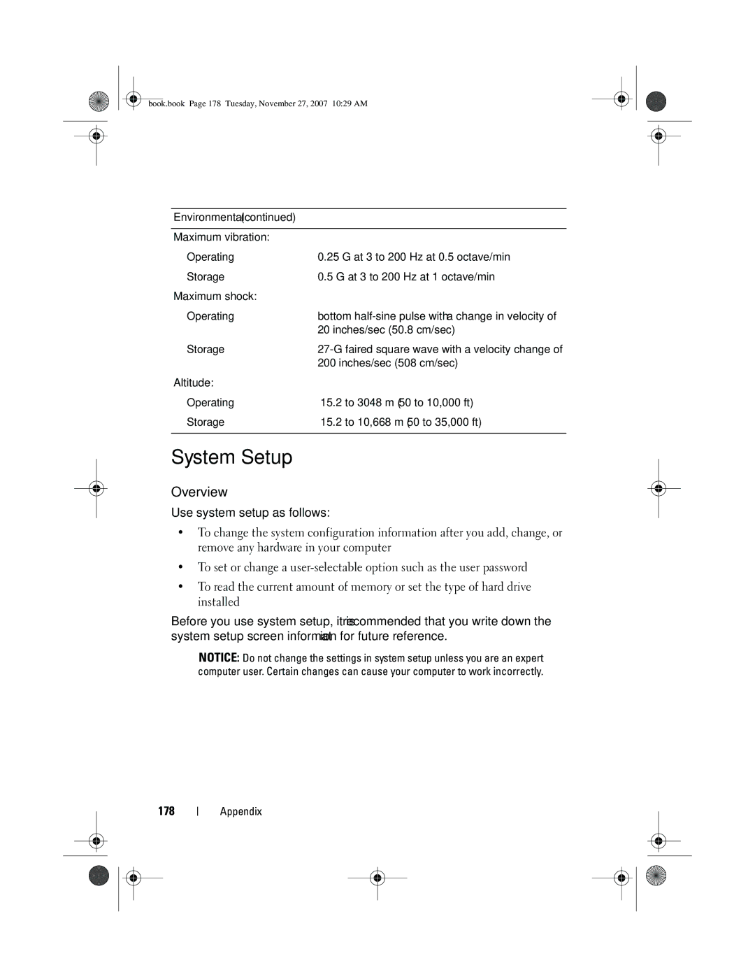 Dell XPS 420 owner manual System Setup, Overview 