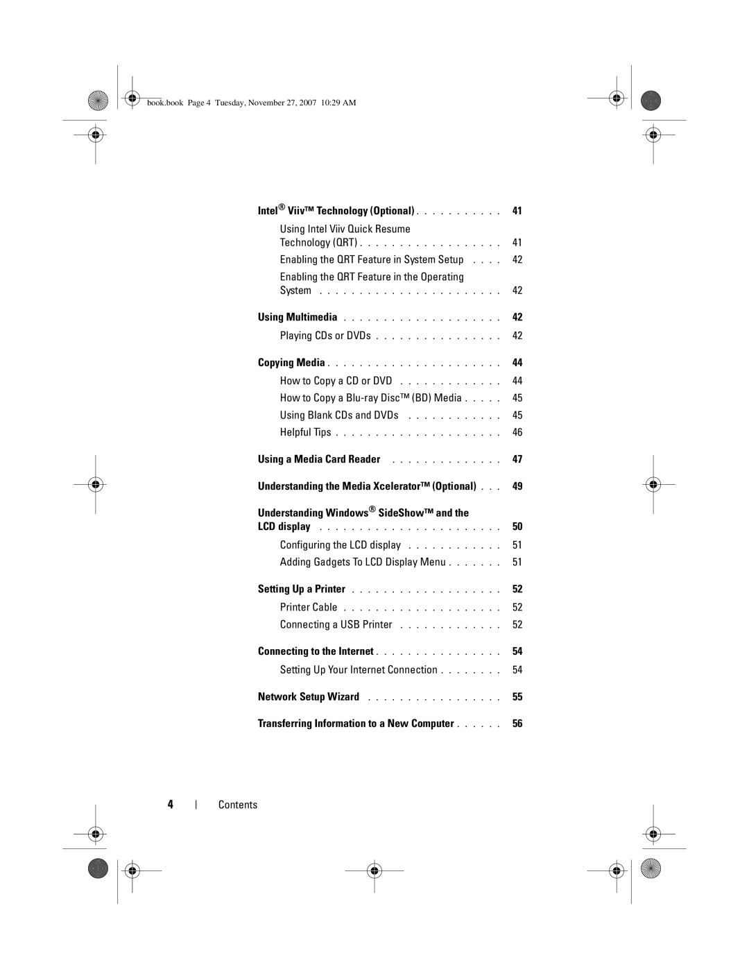 Dell XPS 420 owner manual Connecting a USB Printer, Setting Up Your Internet Connection 