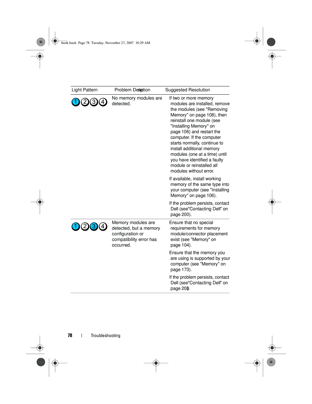 Dell XPS 420 owner manual Ensure that no special, Requirements for memory, Exist see Memory on, Ensure that the memory you 