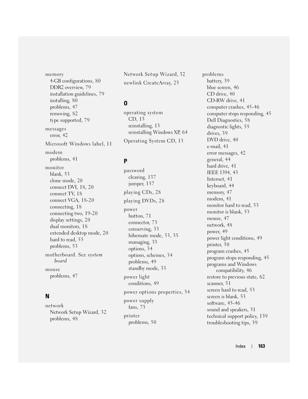 Dell XPS 600 owner manual 163 