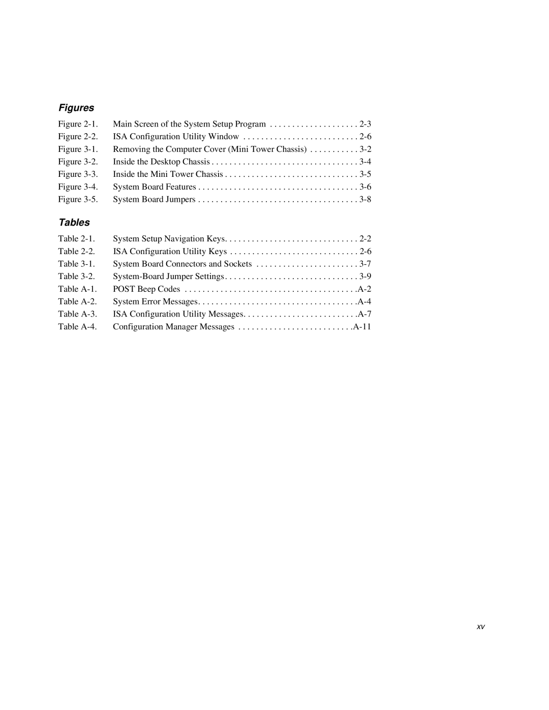 Dell XPS H233 manual Figures 