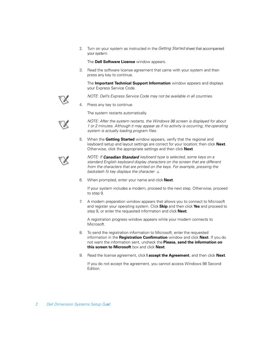 Dell XPS T Series manual Dell Dimension Systems Setup Guide 