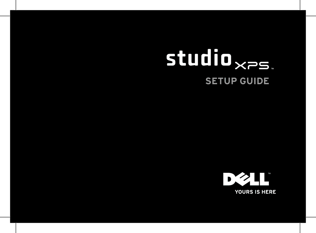 Dell XPS setup guide Setup Guide 