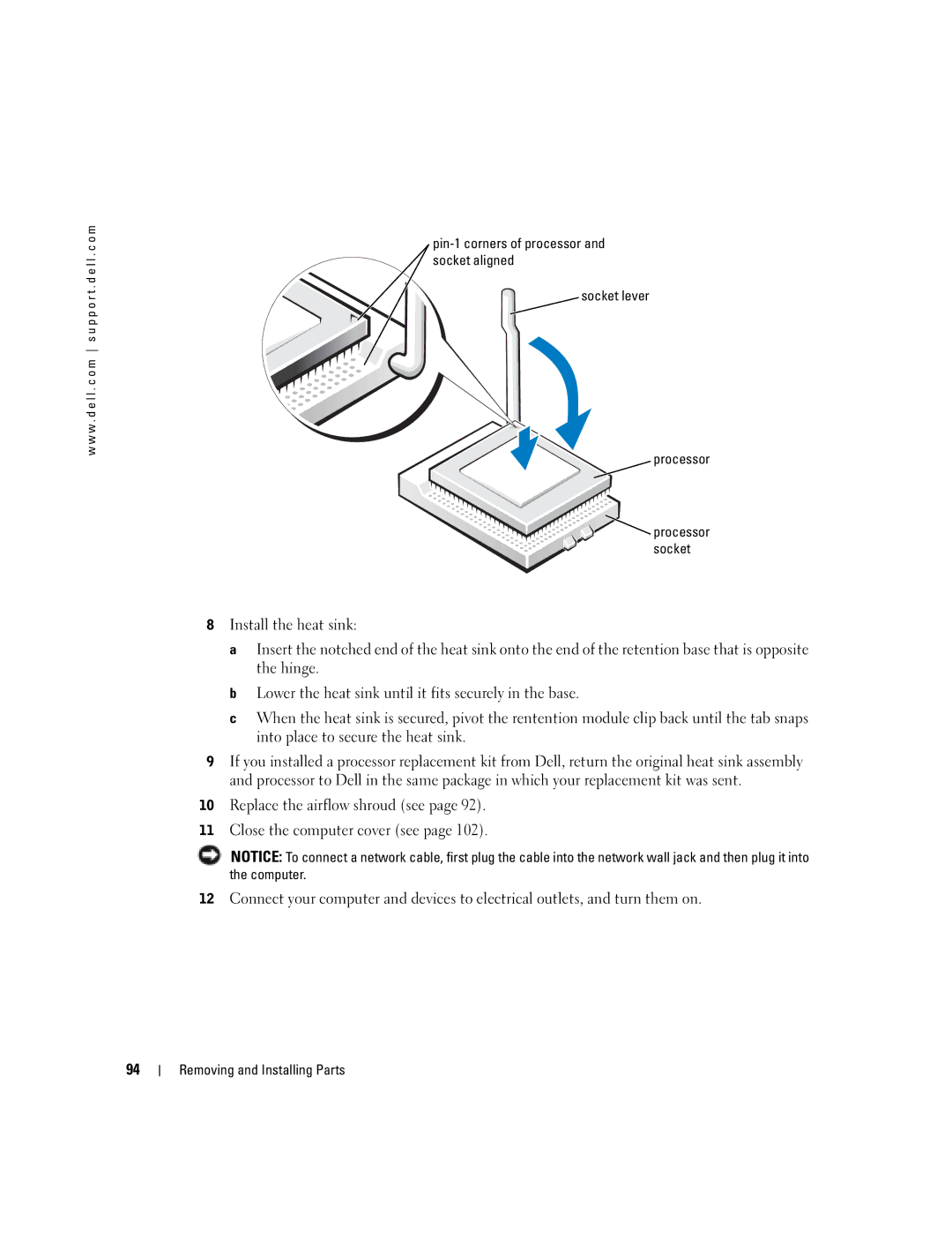 Dell XPS manual Processor socket 