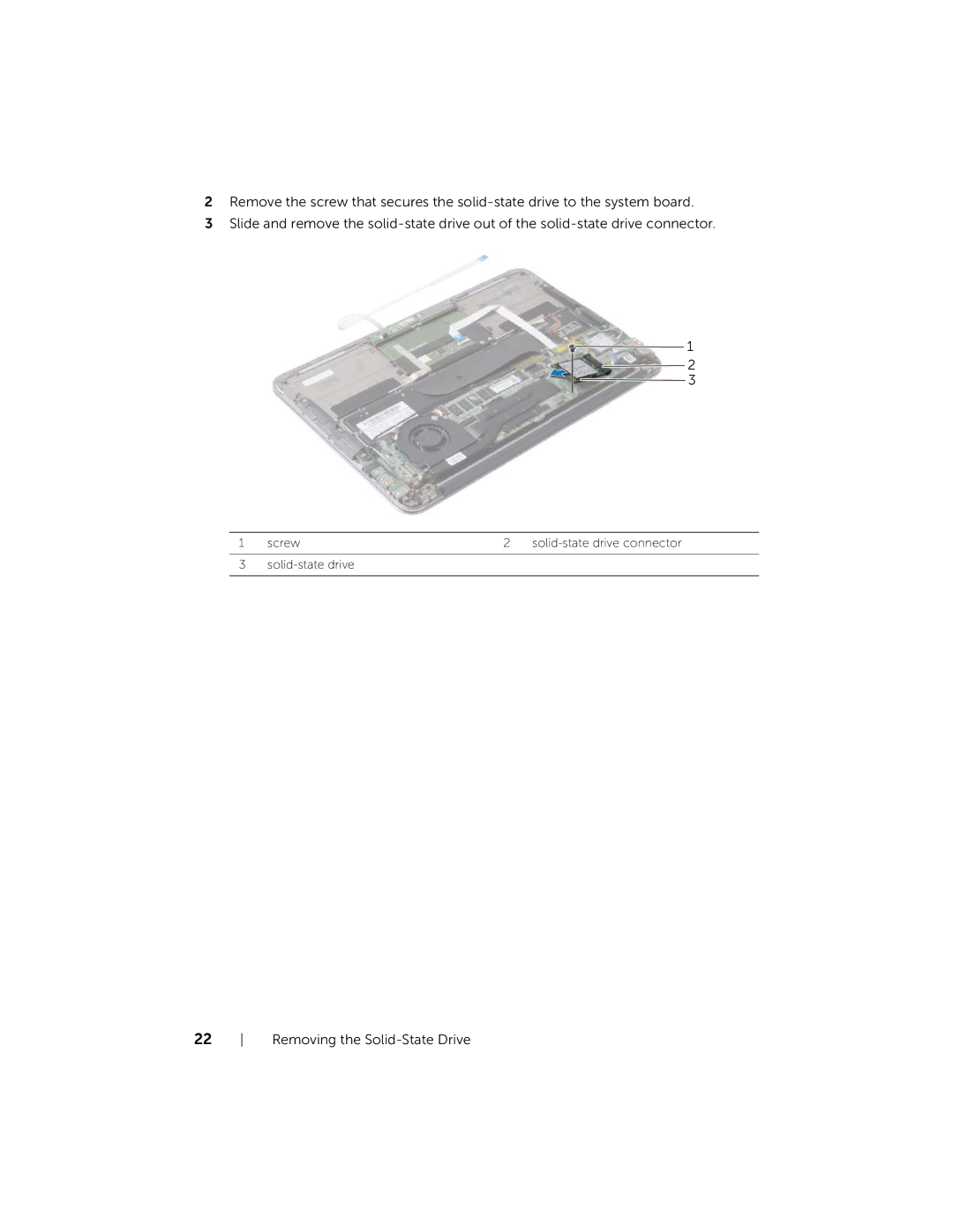 Dell XPS13-4040SLV owner manual Solid-state drive 