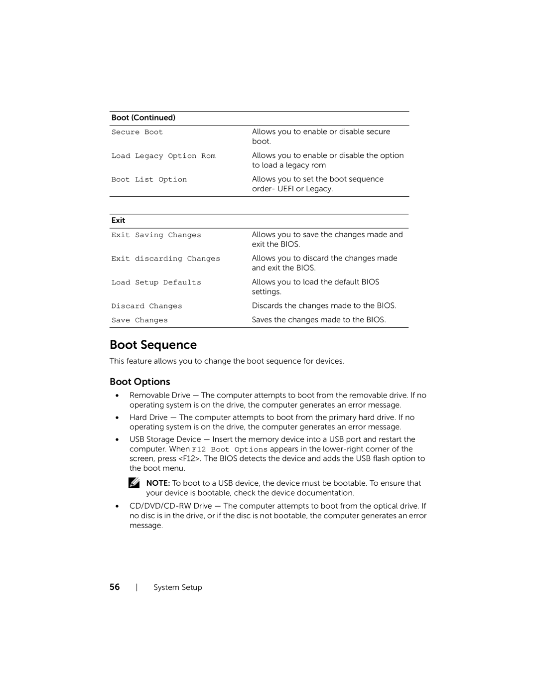 Dell XPS13-4040SLV owner manual Boot Sequence 