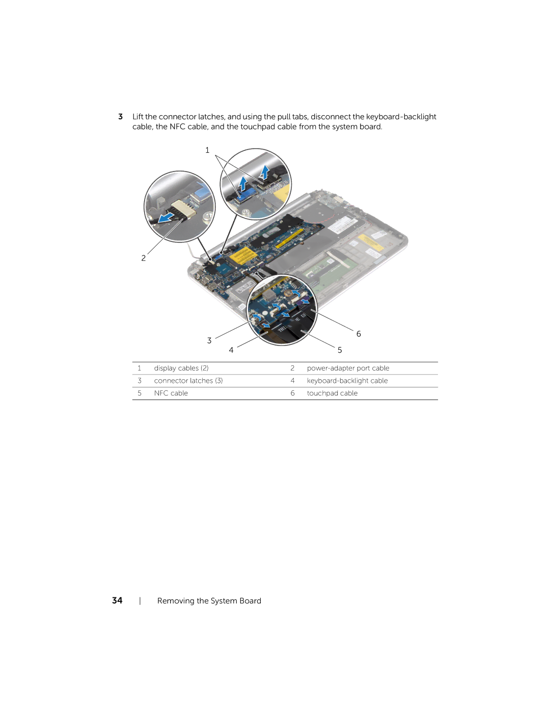 Dell XPSU125327CR manual Removing the System Board 