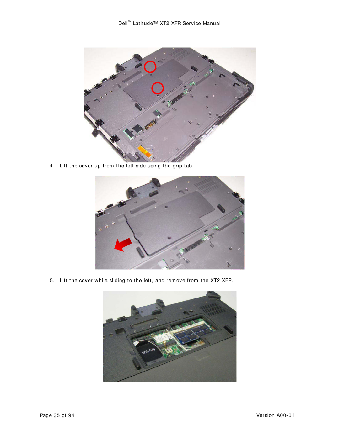 Dell XT2 XFR service manual Version A00-01 