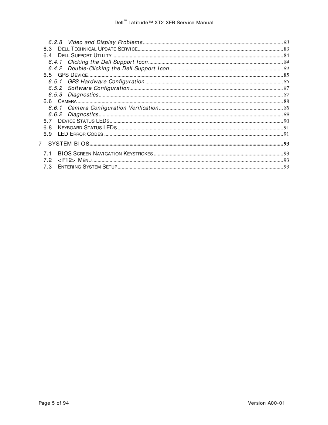 Dell XT2 XFR service manual System Bios 