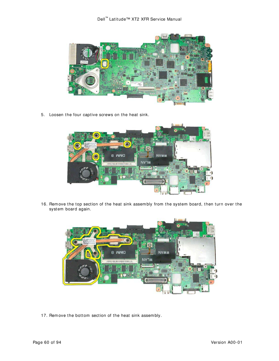 Dell XT2 XFR service manual Version A00-01 