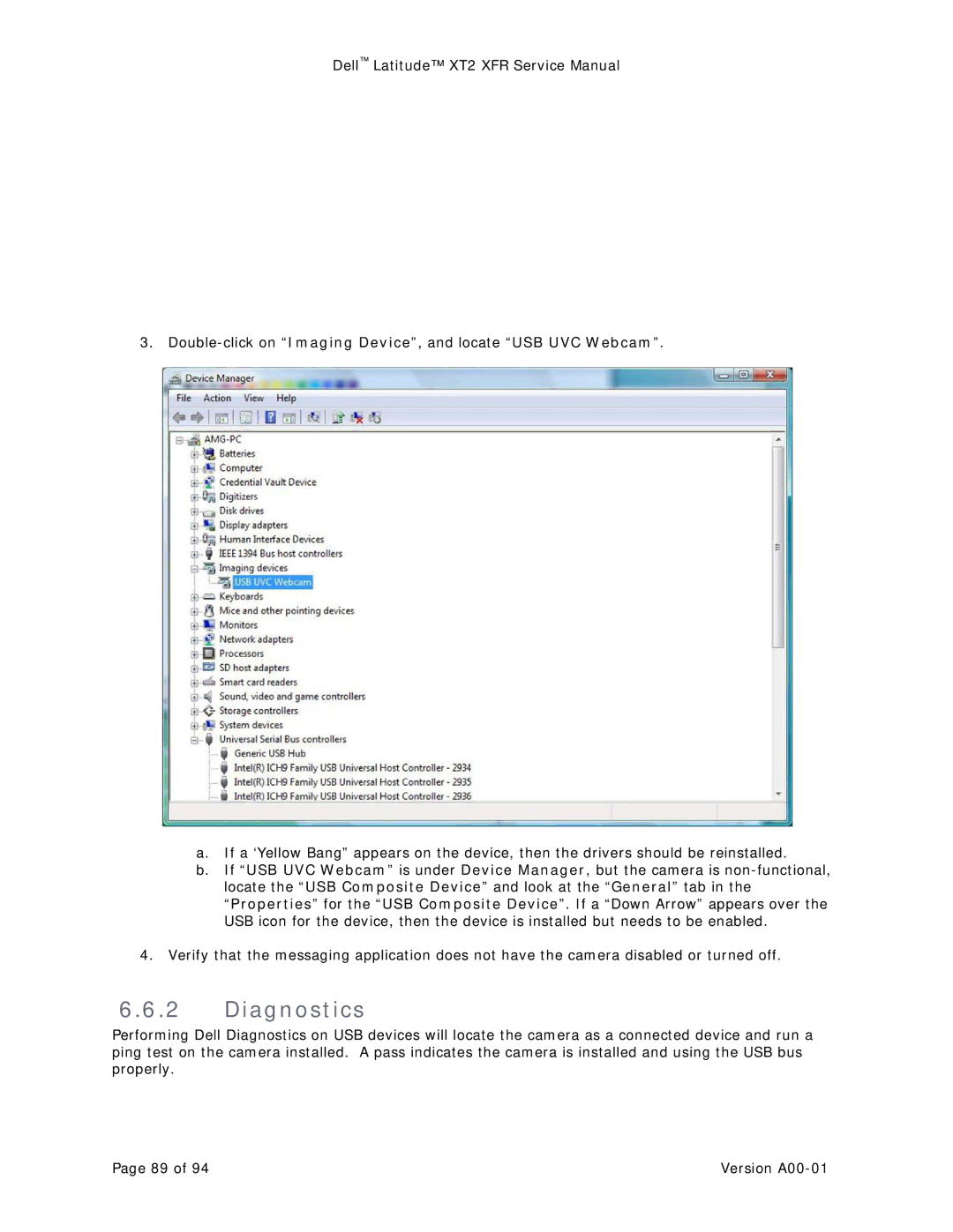 Dell XT2 XFR service manual Diagnostics 