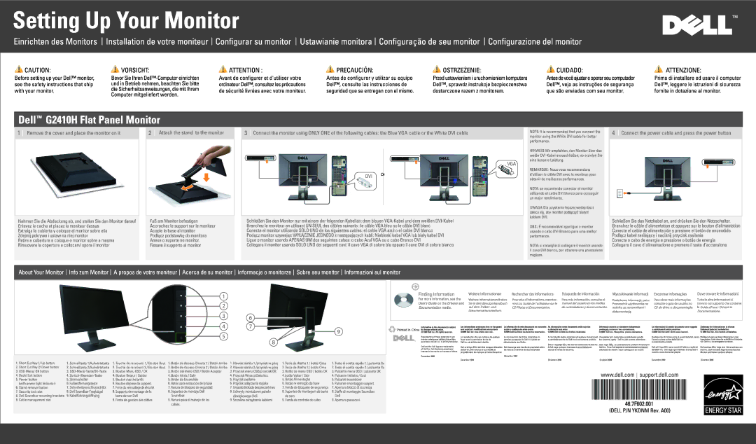 Dell G2410H, YKDNM manual 