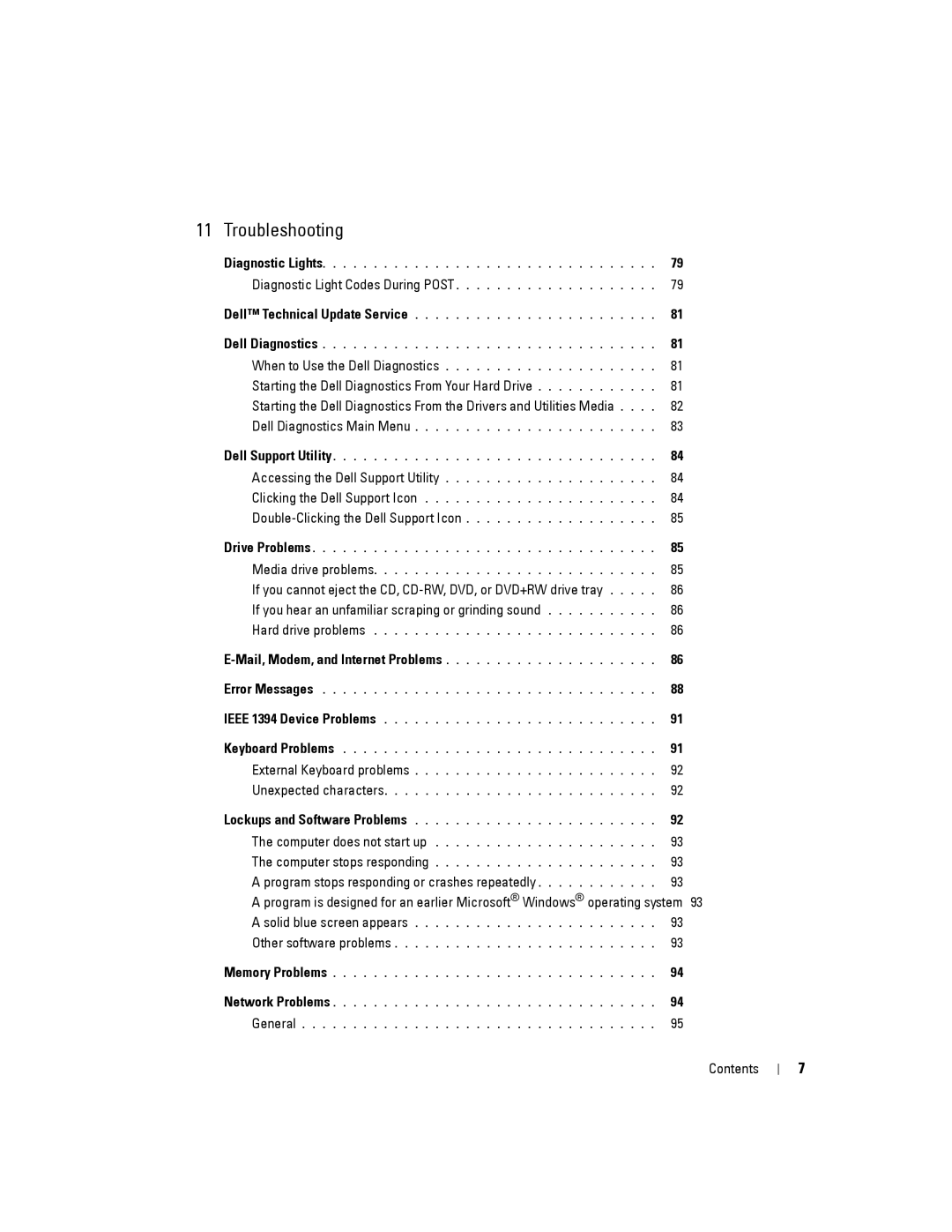 Dell YT465 manual Troubleshooting 