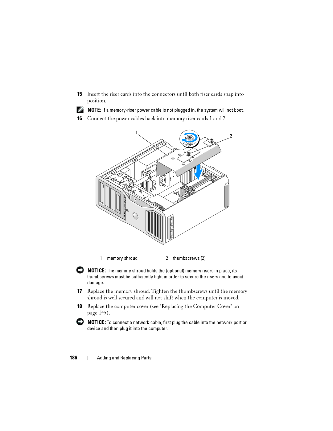 Dell YT583 manual 186 