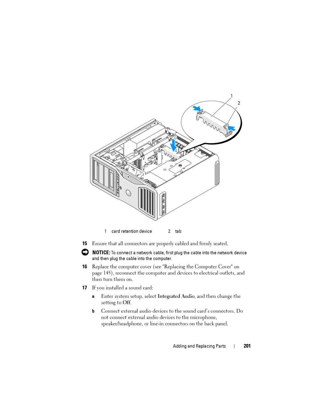 Dell YT583 manual 201 