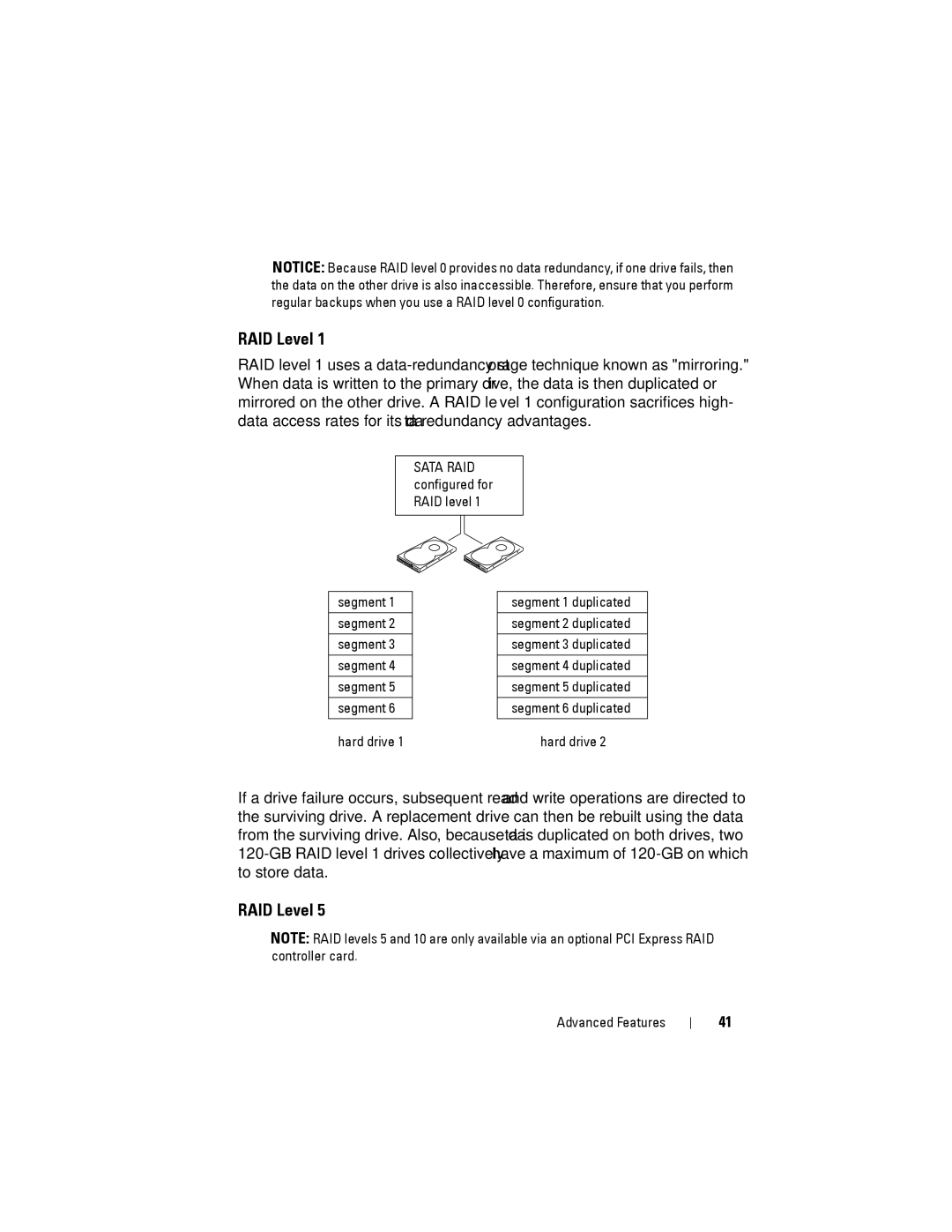 Dell YT583 manual RAID Level 