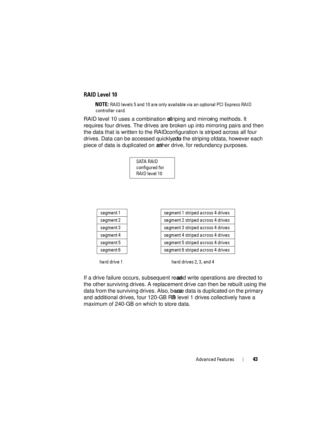 Dell YT583 manual RAID Level 