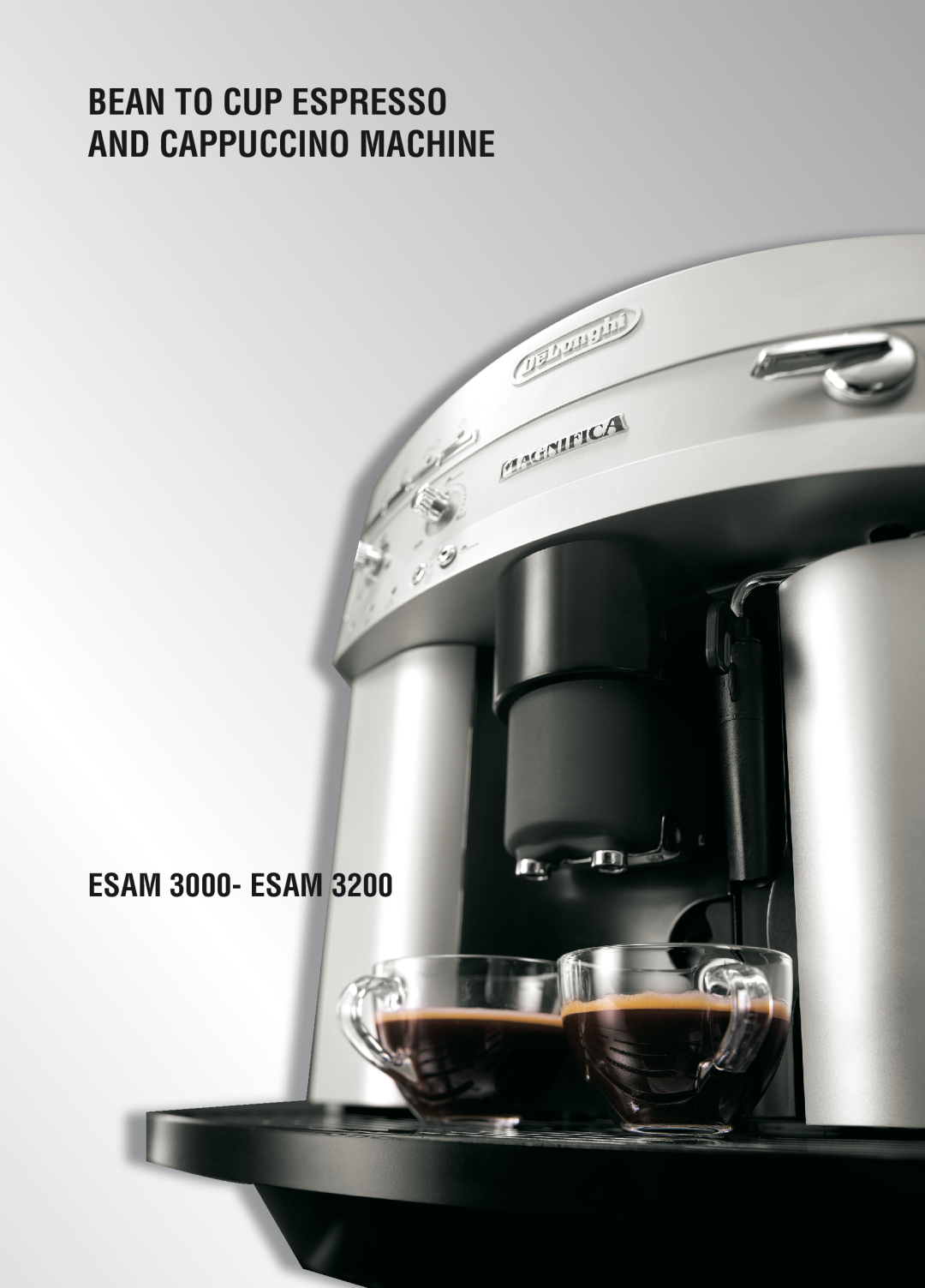 DeLonghi 31100, ESAM 3200 manual De Gb, ESAM 3000- ESAM, Bean To Cup Espresso And Cappuccino Machine 