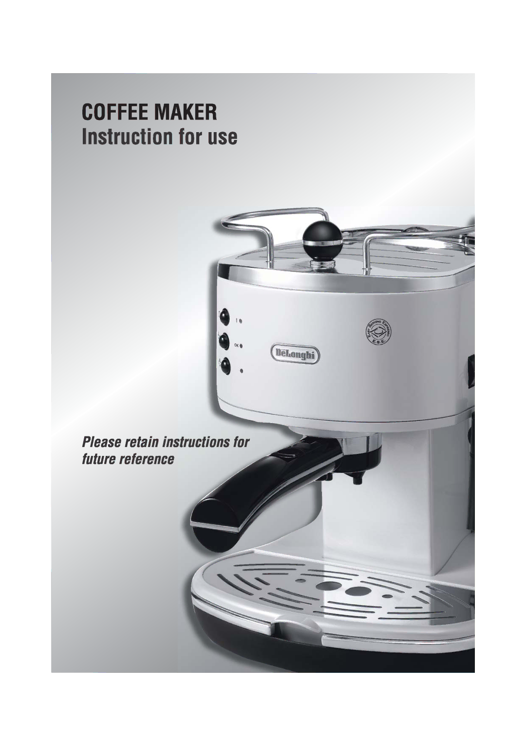 DeLonghi 31100 manual 