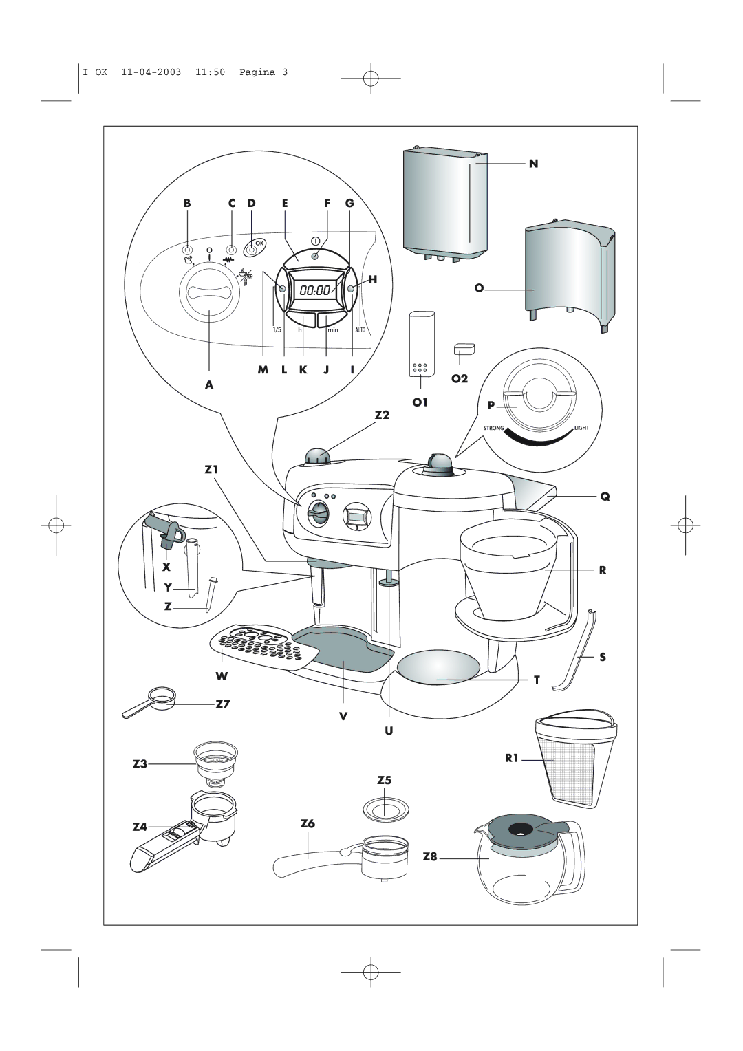 DeLonghi BCO264B manual 11-04-2003 1150 Pagina 