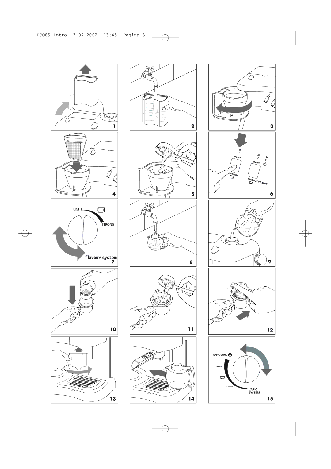 DeLonghi BCO85 GB manual BCO85 Intro 3-07-2002 1345 Pagina 