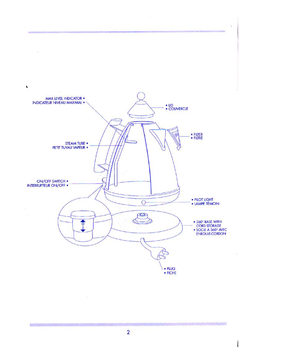 DeLonghi Cordless Kettle Builloire manual 