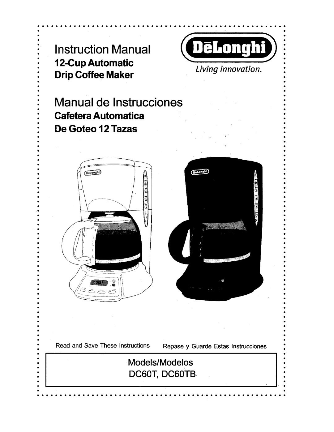 DeLonghi DC60TB manual 