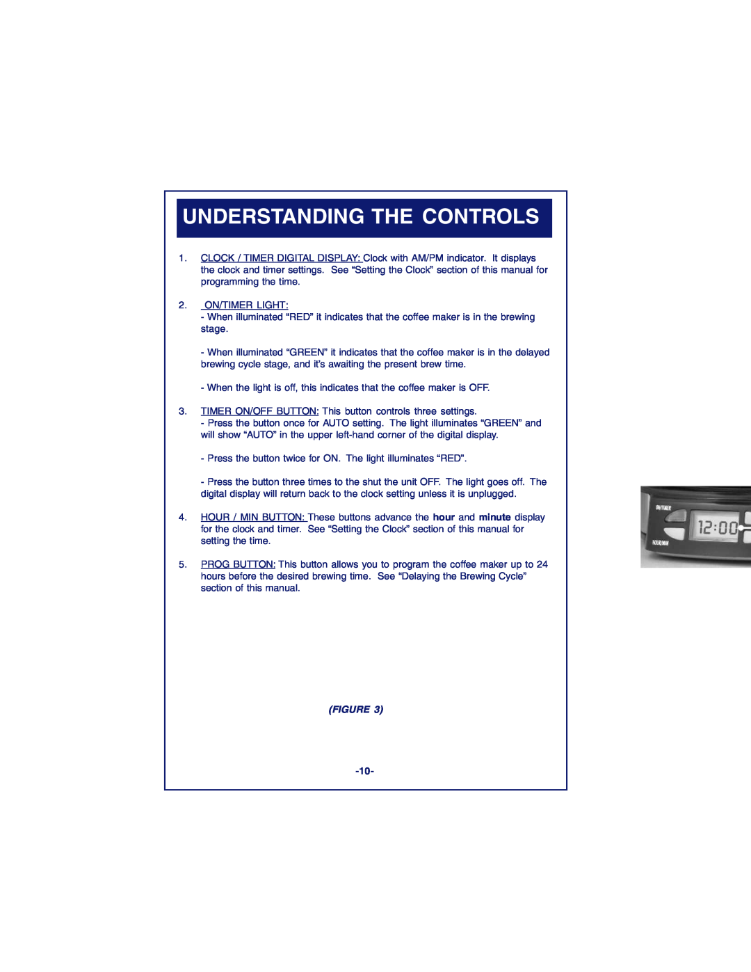 DeLonghi DC87T Series, DC89TTC Series instruction manual Understanding The Controls 