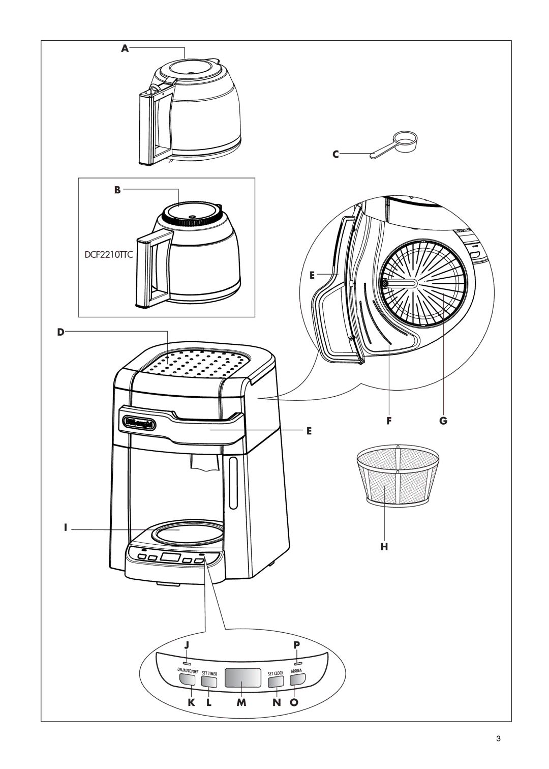 DeLonghi DCF2210TTC manual 