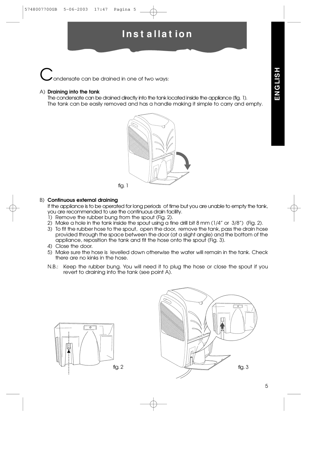 DeLonghi DDE400 manual Installation 