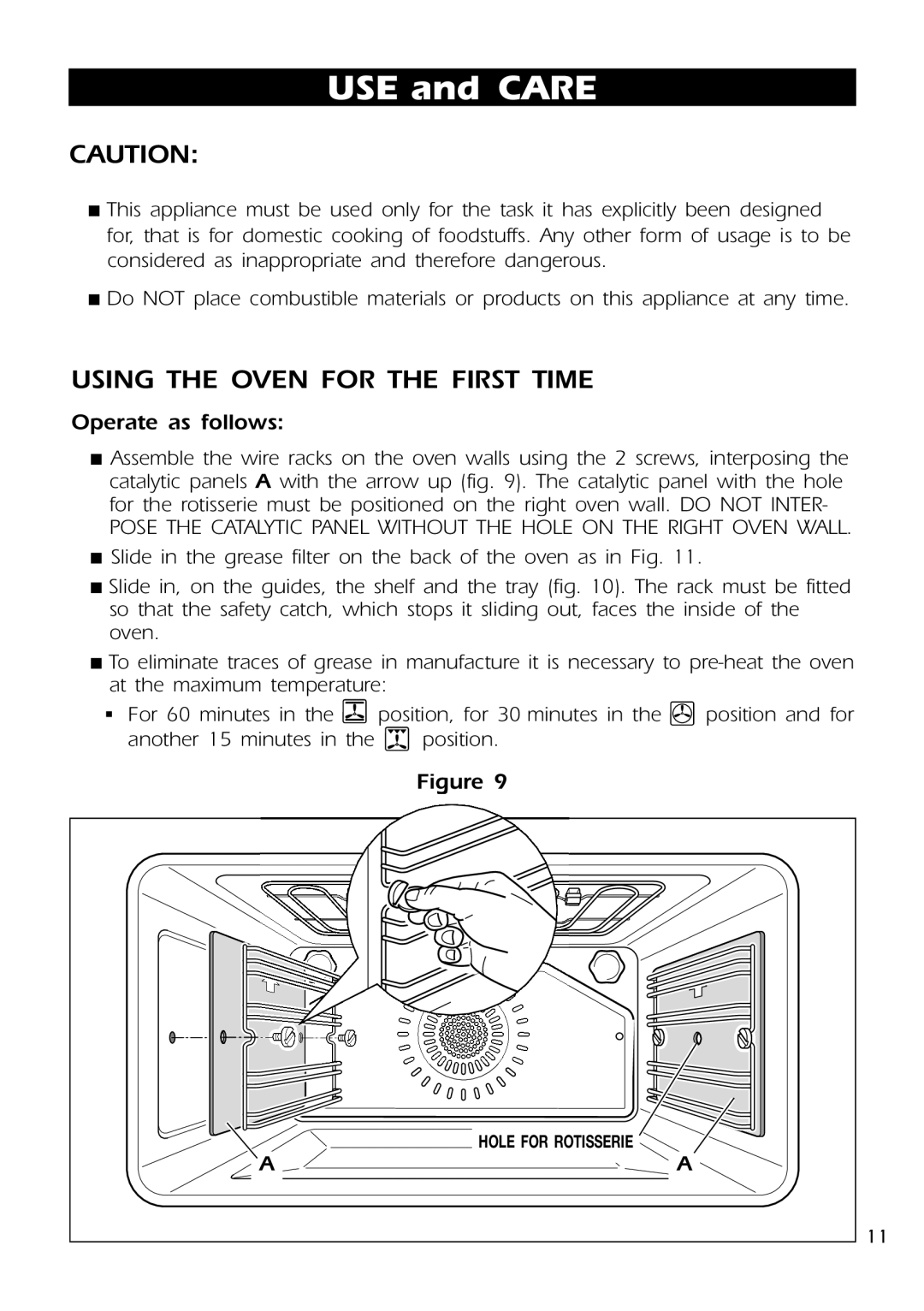 DeLonghi DE 91 MPS manual USE and Care 