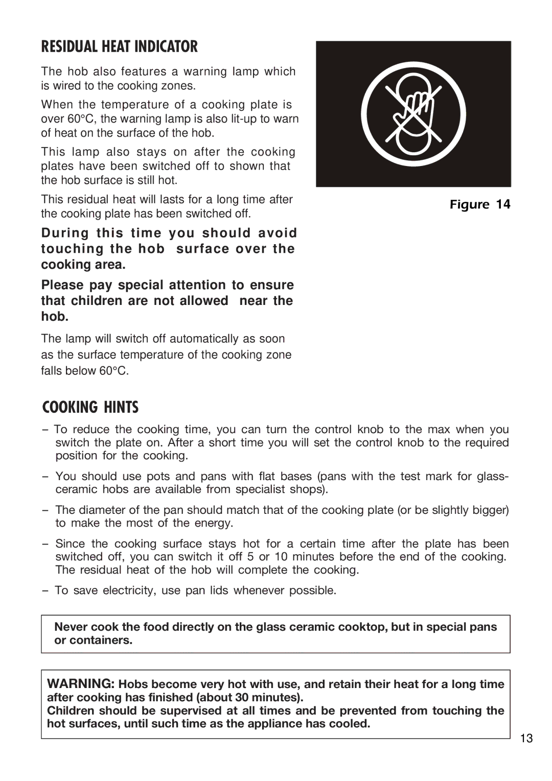 DeLonghi DE302HB manual Residual Heat Indicator 