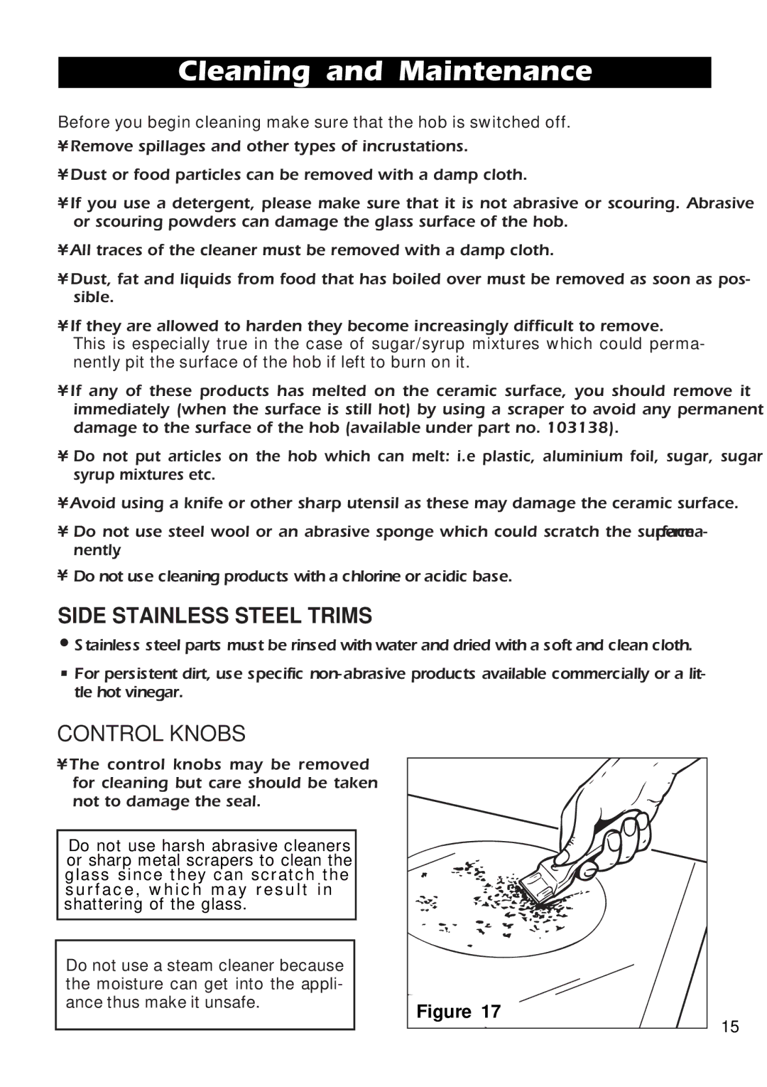 DeLonghi DE302HB manual Cleaning and Maintenance 