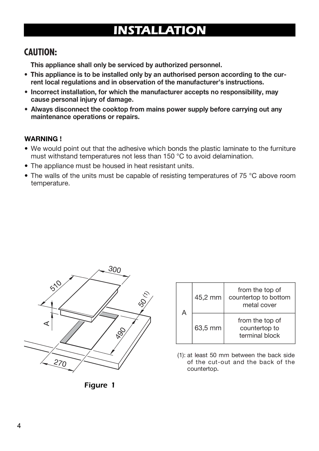 DeLonghi DE302HB manual Installation 