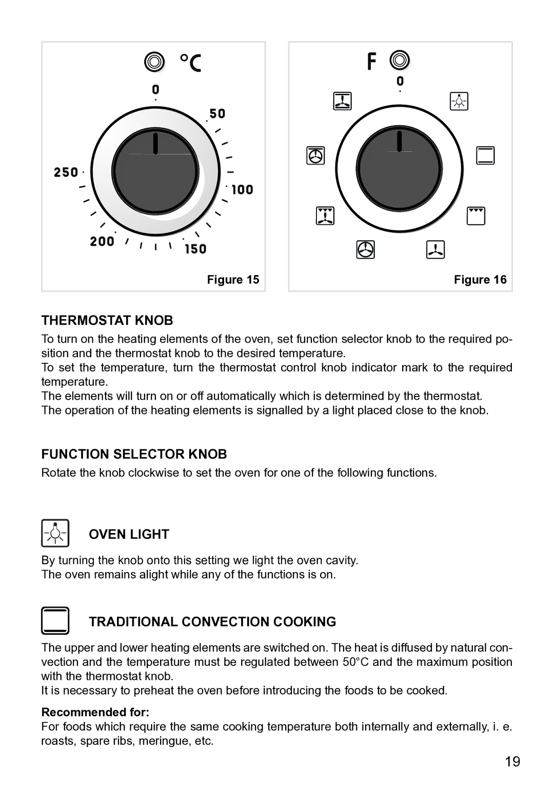 DeLonghi DE608MLH Thermostat Knob, Function Selector Knob, Oven Light, Traditional Convection Cooking, Recommended for 