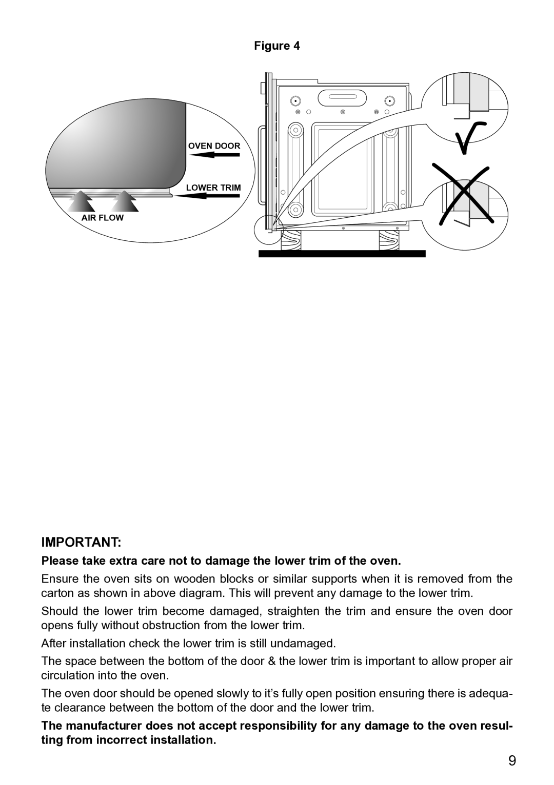 DeLonghi DE608MLH, DE608MRH manual Oven Door Lower Trim AIR Flow 